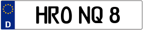 Trailer License Plate